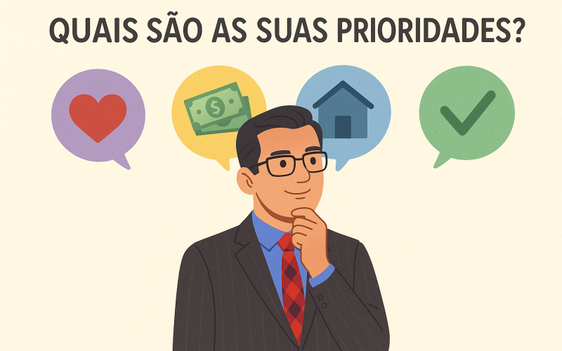 Quais são as suas prioridades?